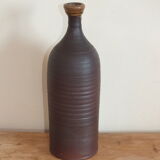 Bouteille en terre cuite goulot vernissé