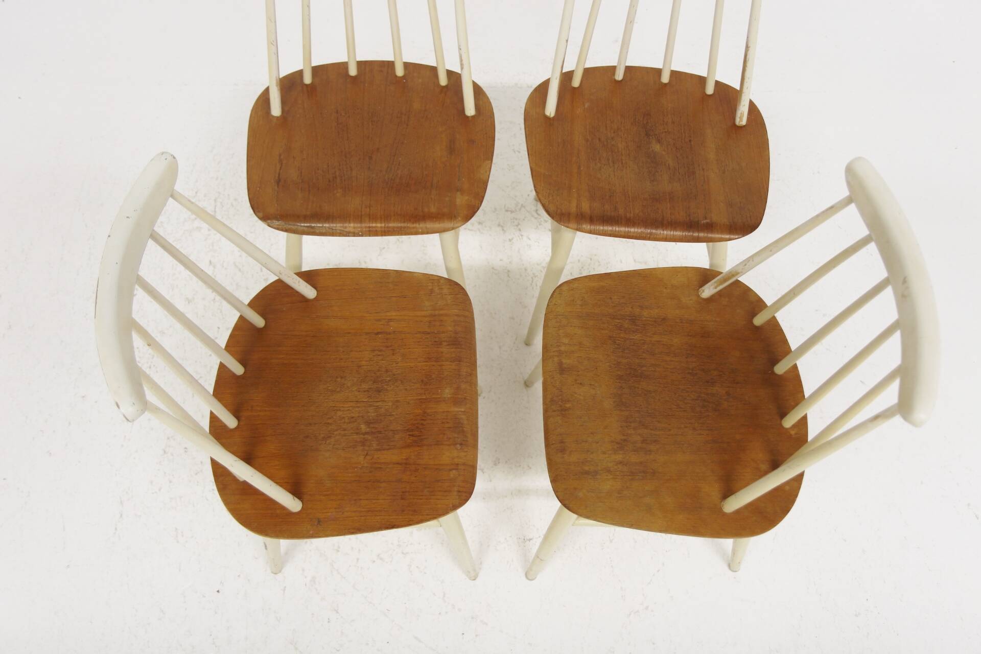 Set of 4 Scandinavian "Fanett" chairs by Ilmari Tapiovaara, Sweden, 1960