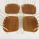 Set of 4 Scandinavian "Fanett" chairs by Ilmari Tapiovaara, Sweden, 1960