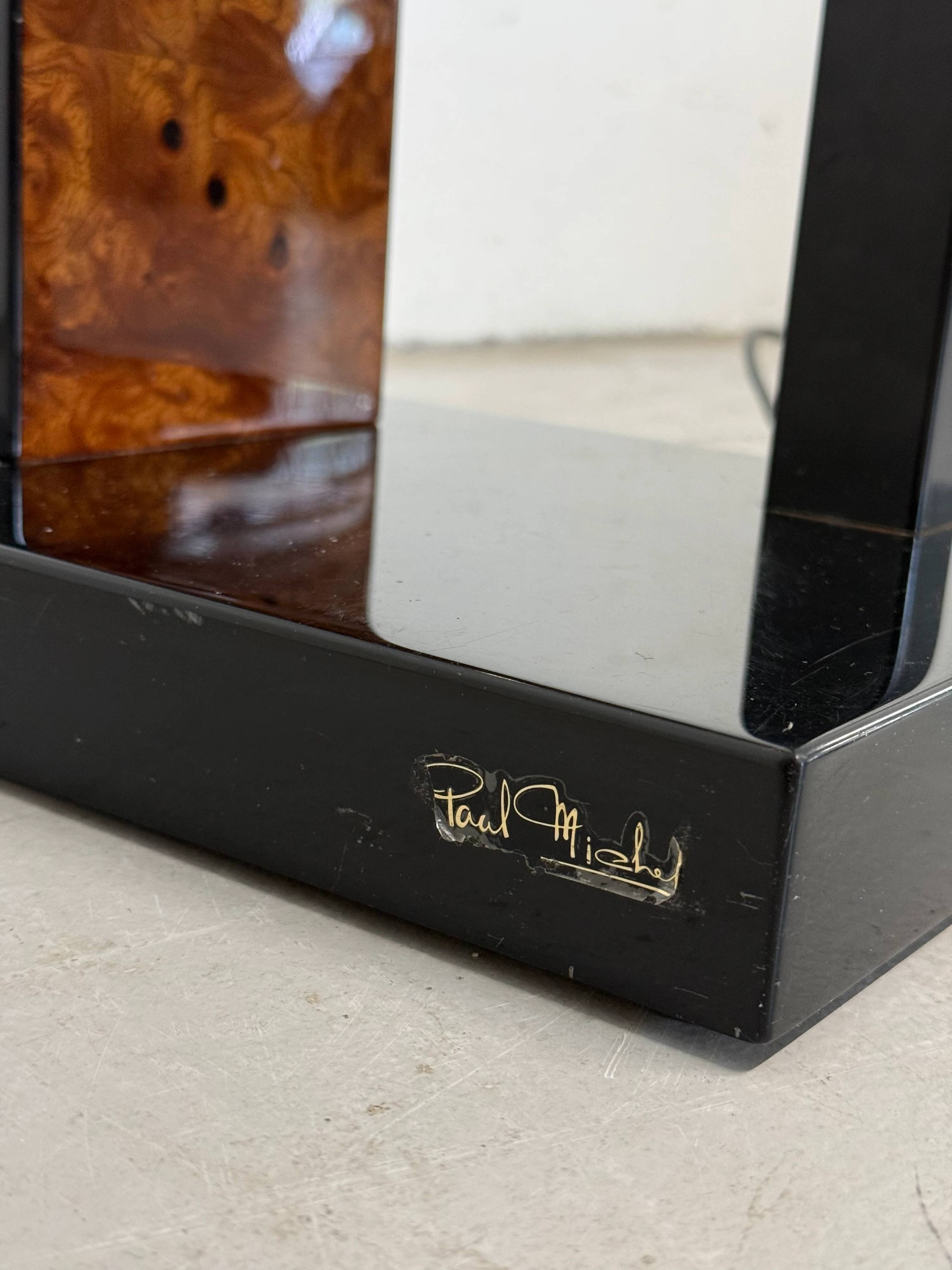 Vintage designer floor lamp signed Paul Michel, 1980s.