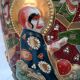 Rare and large vase satsuma in round bump. Mid-20th.