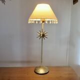 Lampe "soleil" en bronze années 80