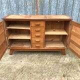 Buffet vintage René Gabriel en chêne