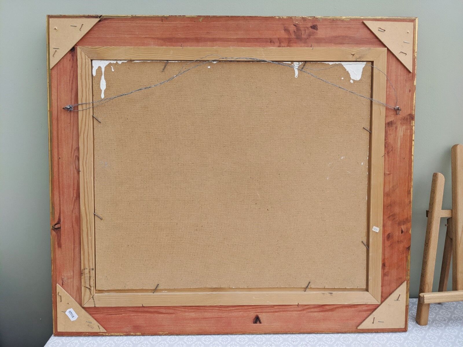 Vintage Mid Century Swedish Framed Oil  Painting - The Canal