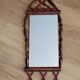 Miroir bohème vintage en perles de bois