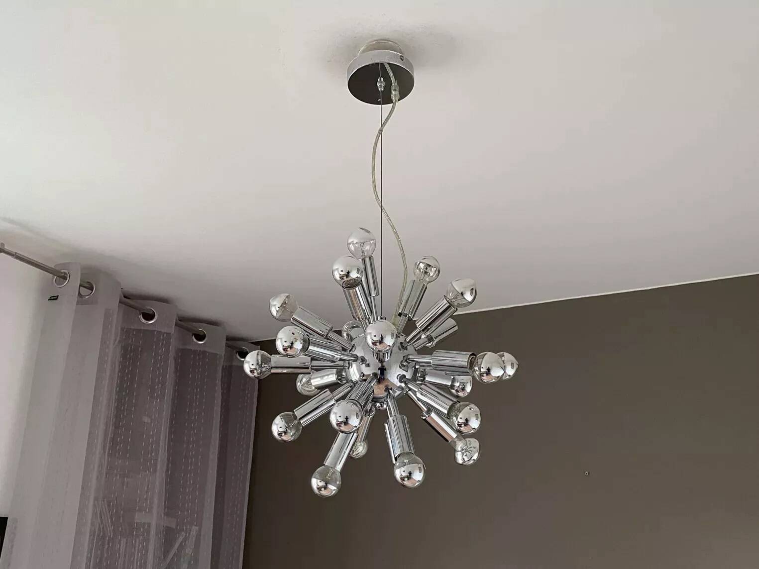 SPOUTNIK pendant light. 1980. Space age.