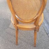 Lot de 6 chaises médaillons de style Louis XVI