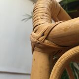 Vintage rattan shelf