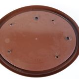 Vintage Oval Wall Mirror, Czechoslovakia, 1970's.