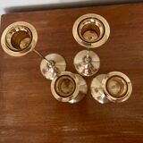 Gilded brass candlesticks