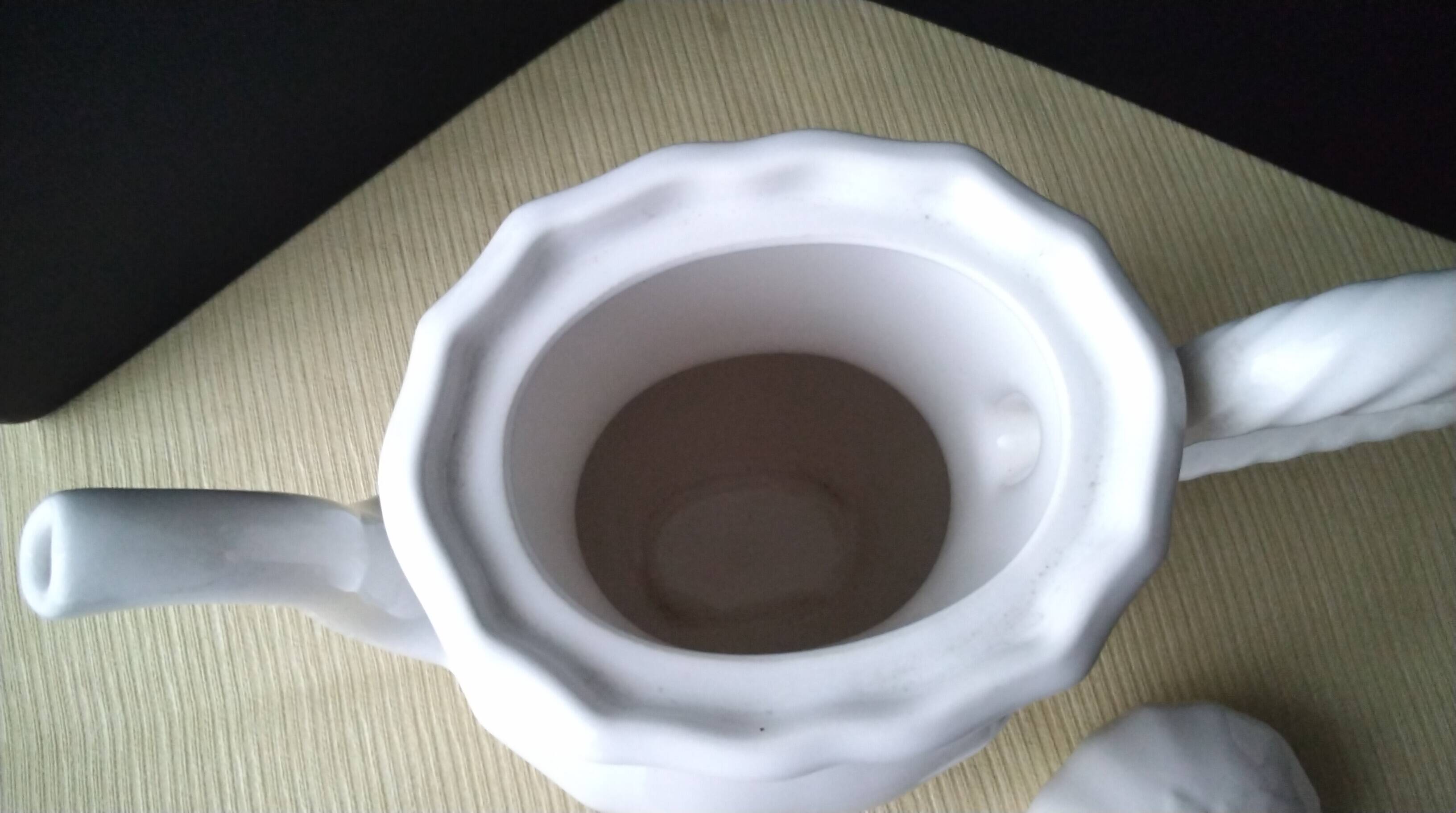 Coffee pot, earthenware jug from Salins