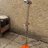 1970s orange designer floor lamp
