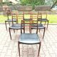 6 chaises Niels Otto Moller no78 en palissandre et cuir