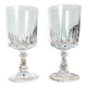 2 verres à eau cristal d'Arques modèle Louvre