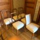 Six Art Deco chairs