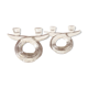 Pair of crystal candle holders of Vannes