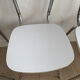 Lot of 3 vintage white kitchen chairs