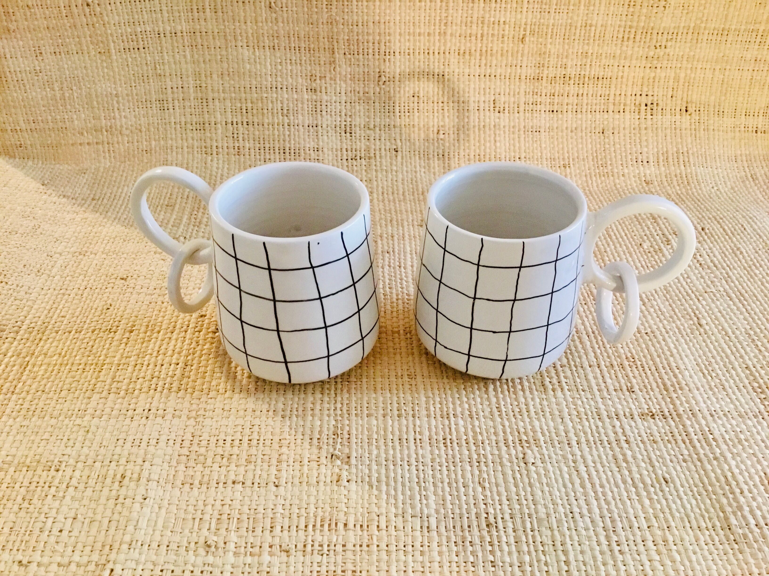 Set of 2 handmade handmade cups
