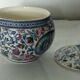 Bonbonniere en faience de gien decor cachemire