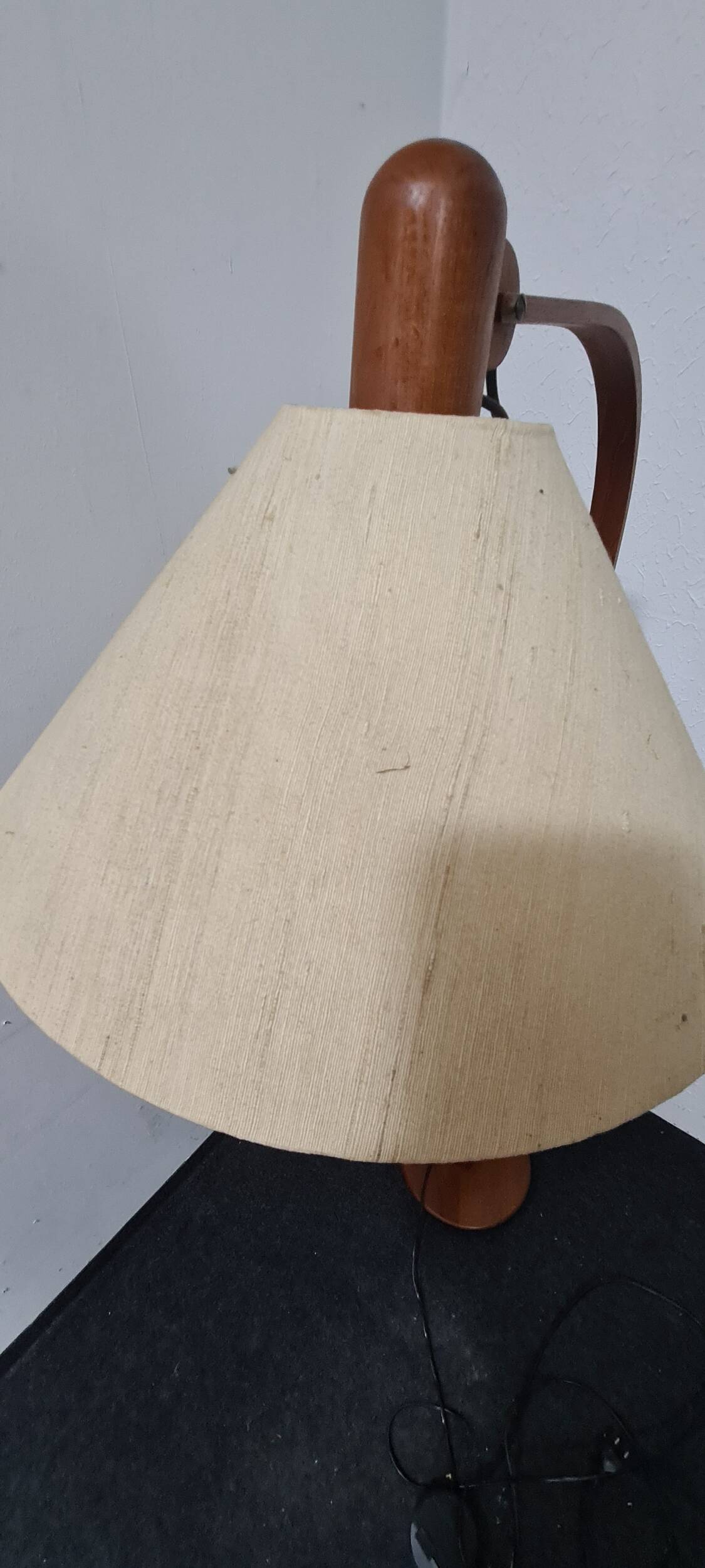 Vintage teak Danish design floor lamp by Domus