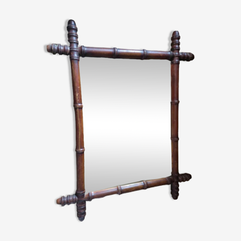 Miroir cadre bois 51x62cm