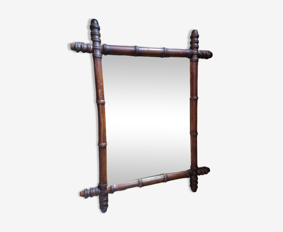 Miroir cadre bois 51x62cm