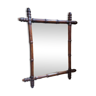 Miroir cadre bois 51x62cm