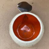 Ancien pot bruno dose poterie du breuil forme champignon