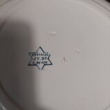 Jules Vieillard Bordeaux 19th century ironstone star service dish