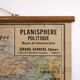 Vintage political wall map, school map 1961 (large format)