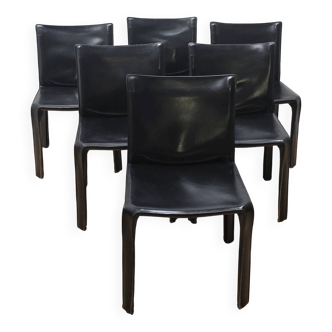 Suite de 6 chaises CAB 412, Cassina