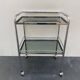 70s chrome and smoked glass server