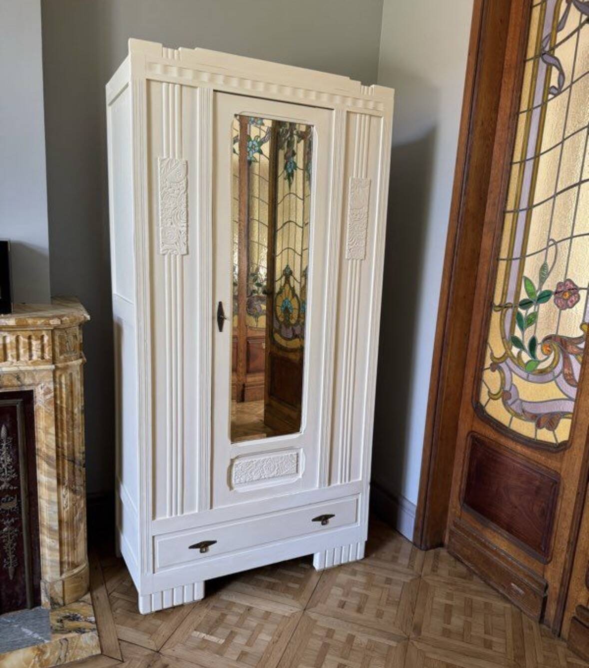 Armoire anciennne style art déco