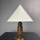 Midcentury French brutalist table lamp in the style of Charles Dudouyt, 50s