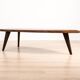 Brutalist Solid Oak Slab Coffee Table, Central Europe, 1960s–1970s