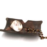 Ceramic stoneware catchall by Eric Astoul, La Borne, 1990.