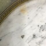 Side table tripode marble & brass