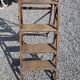Old wooden step ladder with 6 steps
