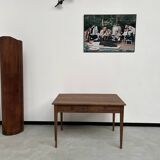 1900 solid walnut desk with two drawers