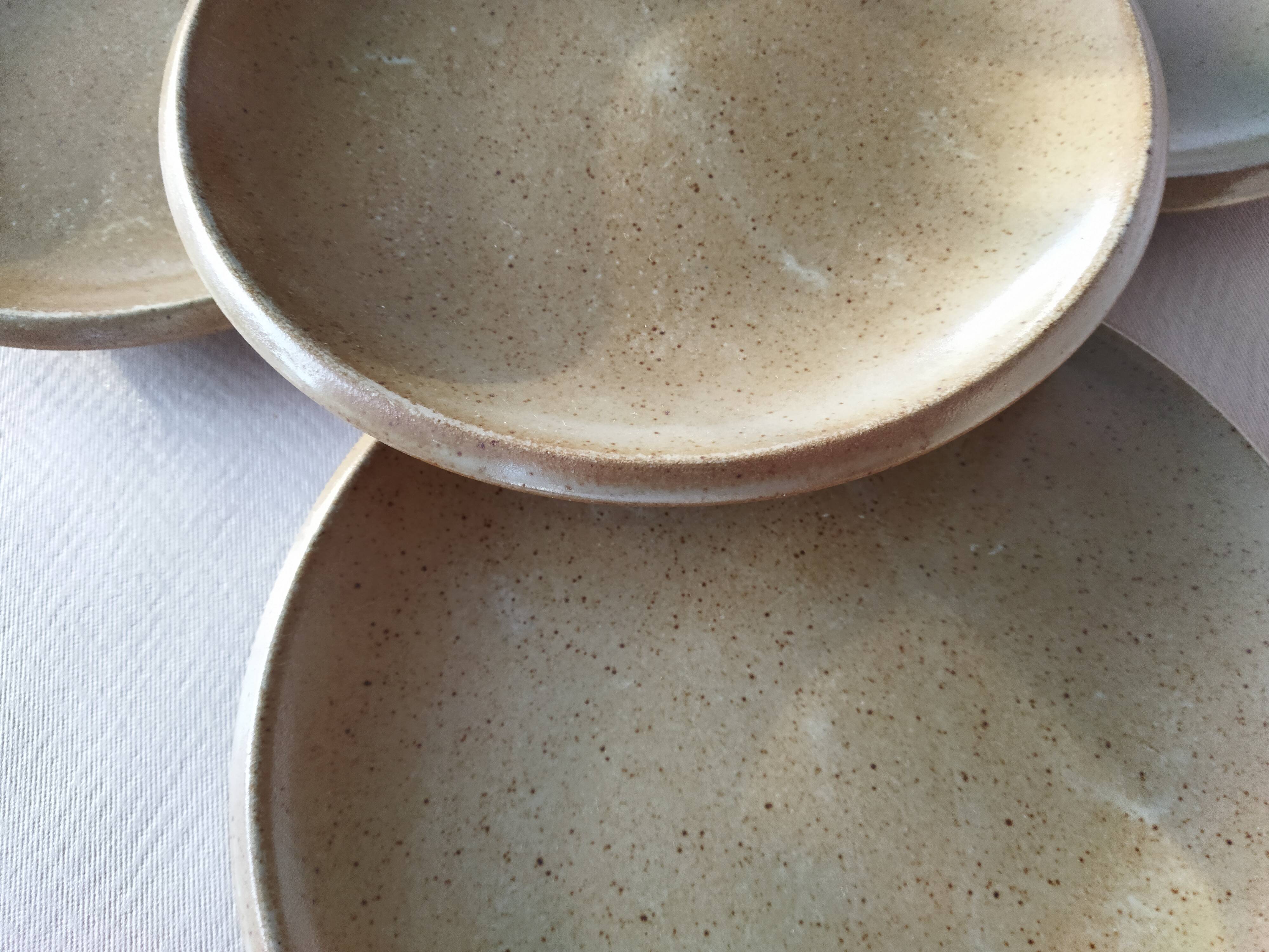 Brenne stoneware dessert plates