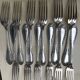 12 cheese or dessert forks - silver plated - Ravinet d'Enfert