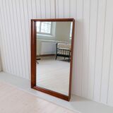 Mid-century modern walnut mirror, Sweden, 1960s