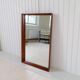 Mid-century modern walnut mirror, Sweden, 1960s