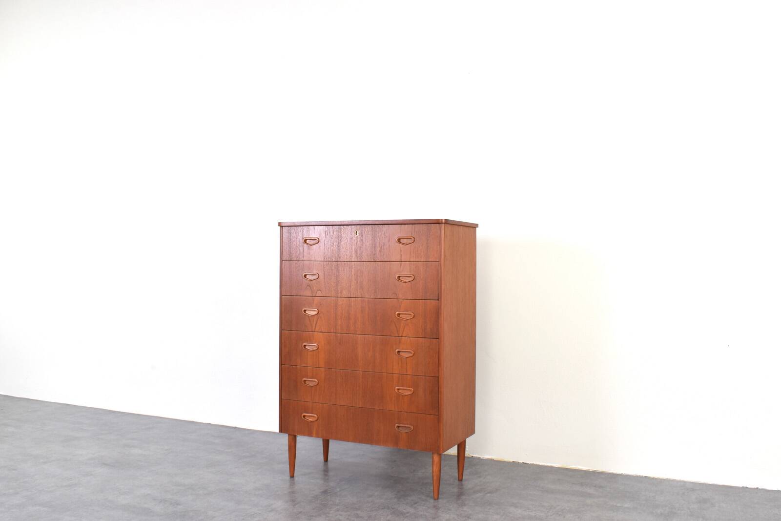 Mid-Century Danish Teak Chest of Drawers, 1960s.