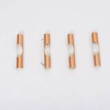 Set of four Midcentury Fuga metal wall lights by Maija Liisa Komulainen for Raak