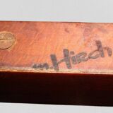 Maurice Hirch, paire de chaises anciennes sculptées assise velours vert