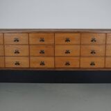 Large Vintage Dutch Oak Shop Cabinet / Sideboard, 1950s