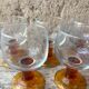 Verres à pied Luminarc années 70 orange