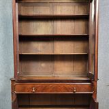 Louis Philippe period mahogany library and secretary cabinet