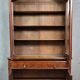 Louis Philippe period mahogany library and secretary cabinet